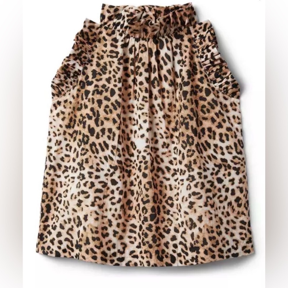 Janie and Jack Brown Leopard Mini Skirt